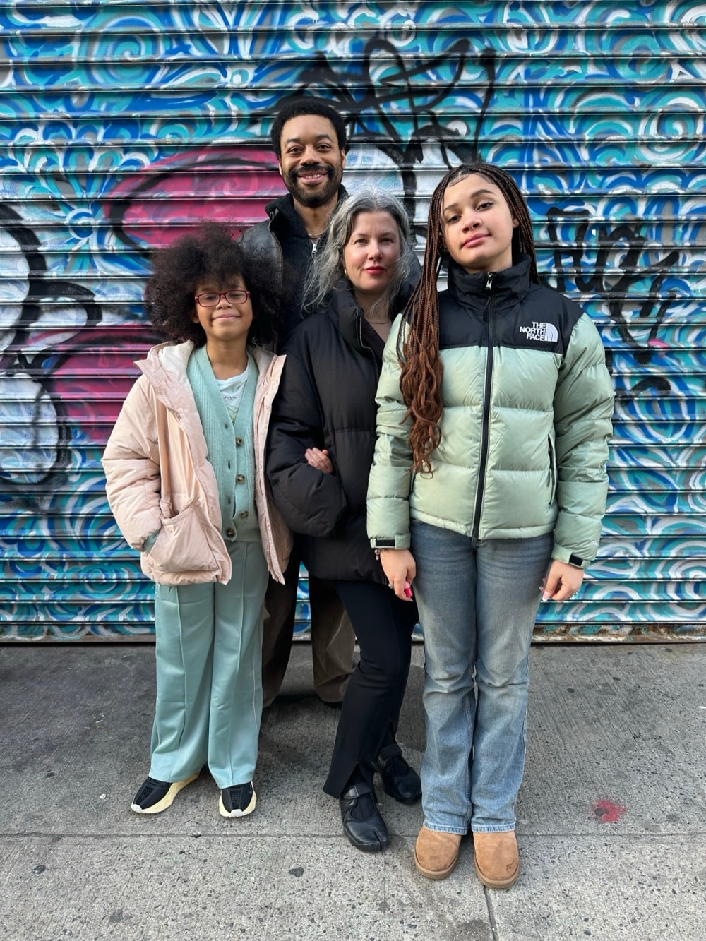 Eon Huntley with his family
